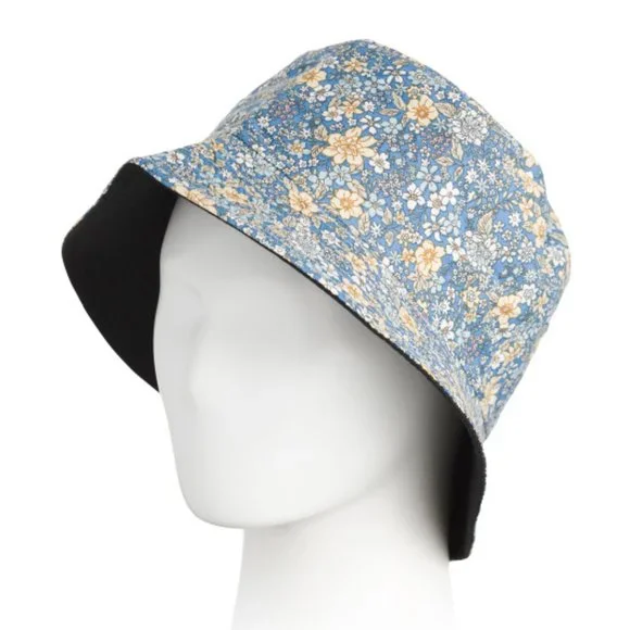 Anthropologie  Bindya Blue  Floral Bucket Hat Blue Floral Bucket Hat – Lightweight & Packable – BGear Apparel main image 3